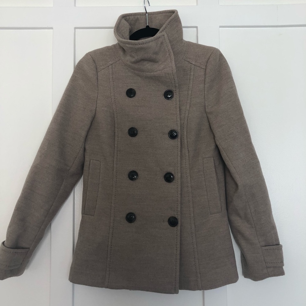 Taupe Pea Coat